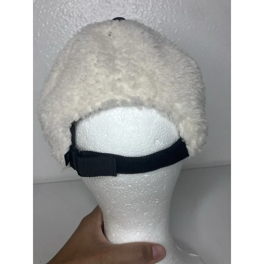 Ivivva Girls Ivory Sherpa Adjustable Active Hat One Size Excellent Condition
